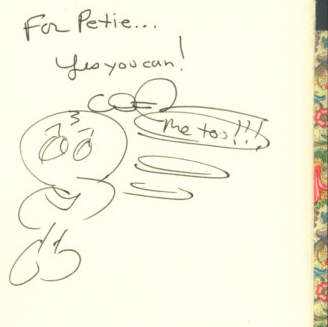Petie's autograph book